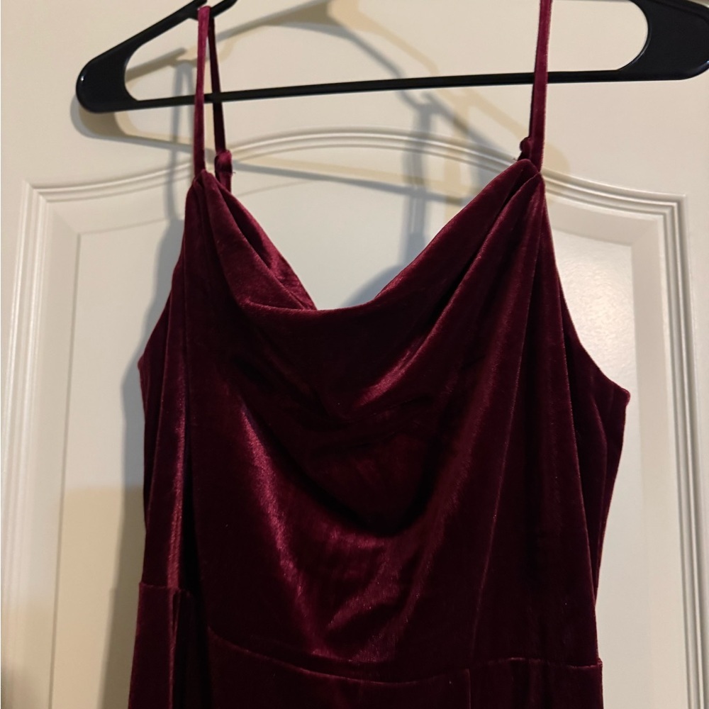 Birdy Grey Cabernet Velvet Maxi Dress – Size Medium - Picture 4 of 11